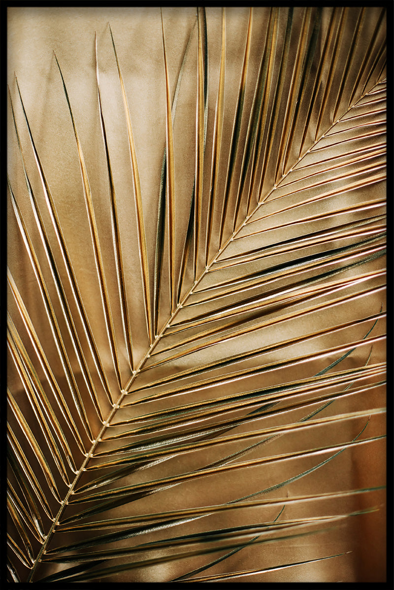 Guld palmeblade plakat