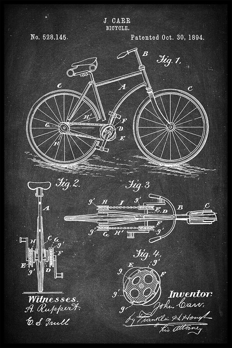  Cykel patent optegnelser