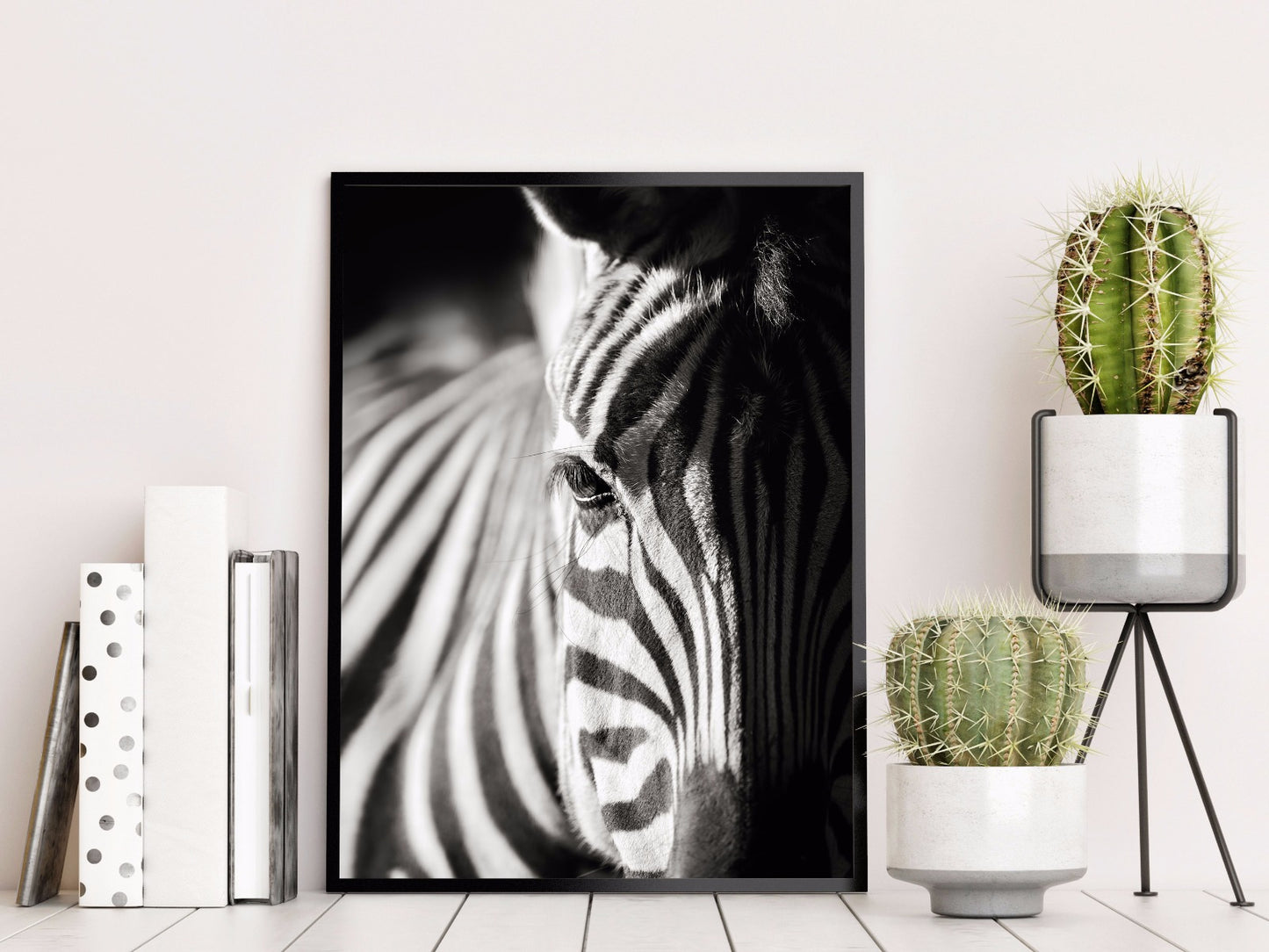  Zebra portræt natur plakat
