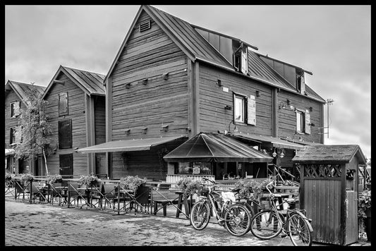  Gamla trähus Uleåborg plakat