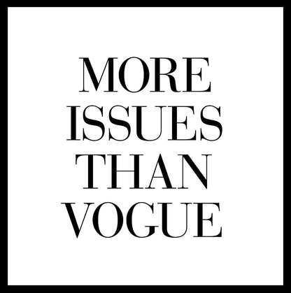  Flere problemer end Vogue-indlæg